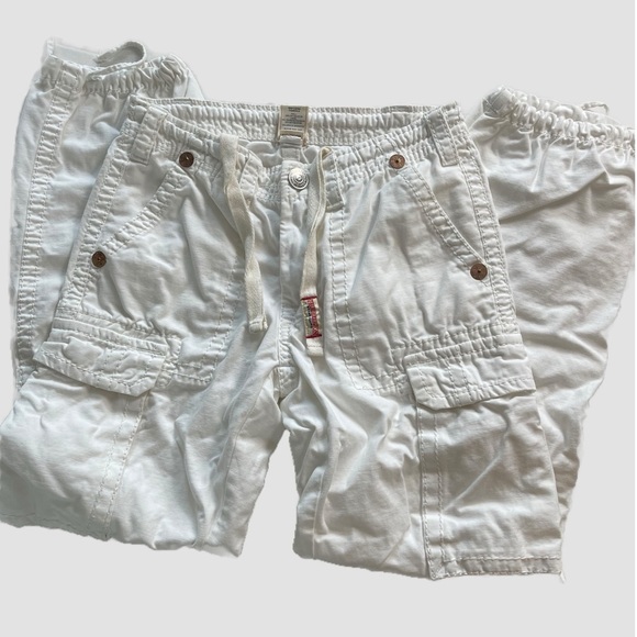 True Religion Men’s Anthony White Cargo Pants - Size 29 - Picture 3 of 9